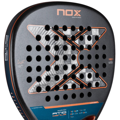 Pala Nox AT10 Genius Attack 18K 2025 Agustín Tapia